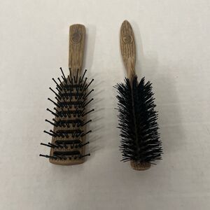 Vintage Faux Wood Brushes Lot 8” Vented Nylon Bristle